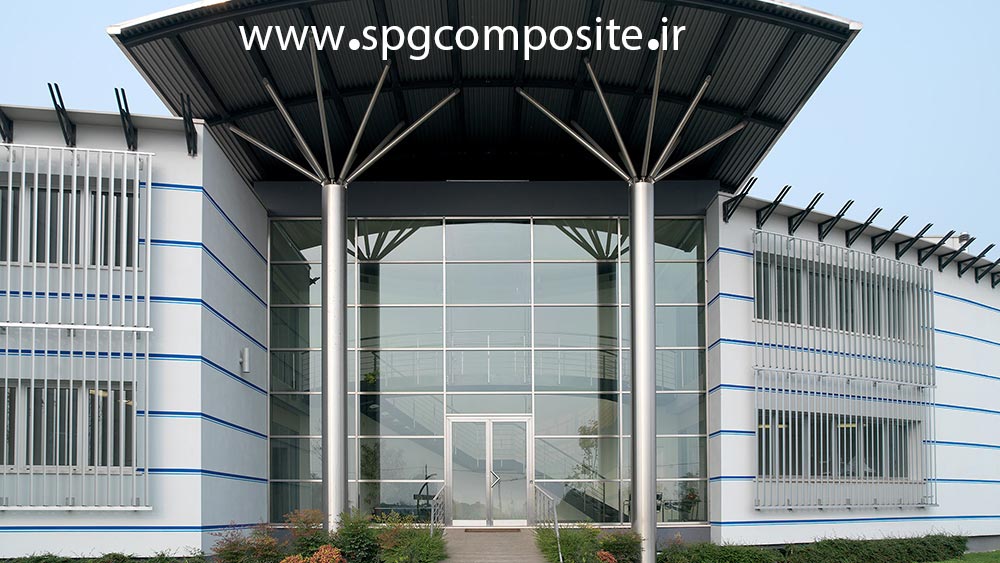 طراحی و اجرای نمای شیشه ای کرتین وال در کرج